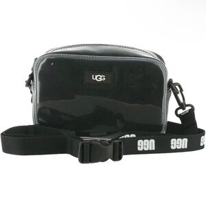 NWT‎ UGG Janey II Clear Black Crossbody Belt Bag Adjustable Logo Purse Handbag